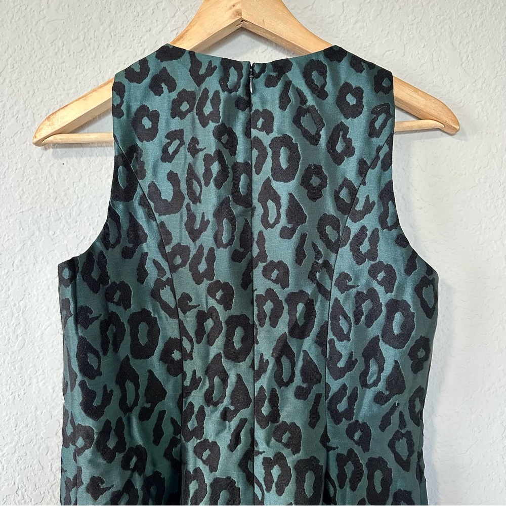 Ann Taylor Loft Green Cheetah Print Dress NWT - Picture 9 of 14